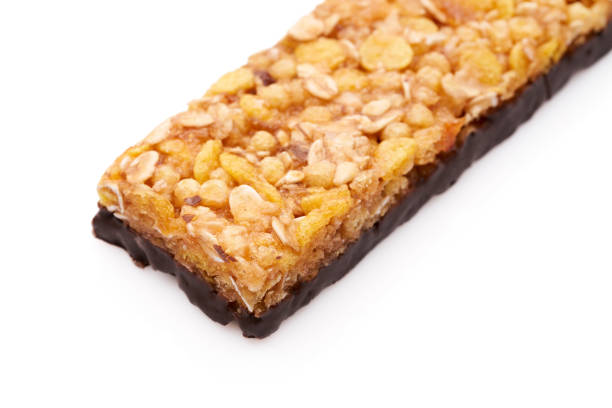 istock Tasty granola bars on white background. Cereal bar. Diet bars on a white background. 1480288822