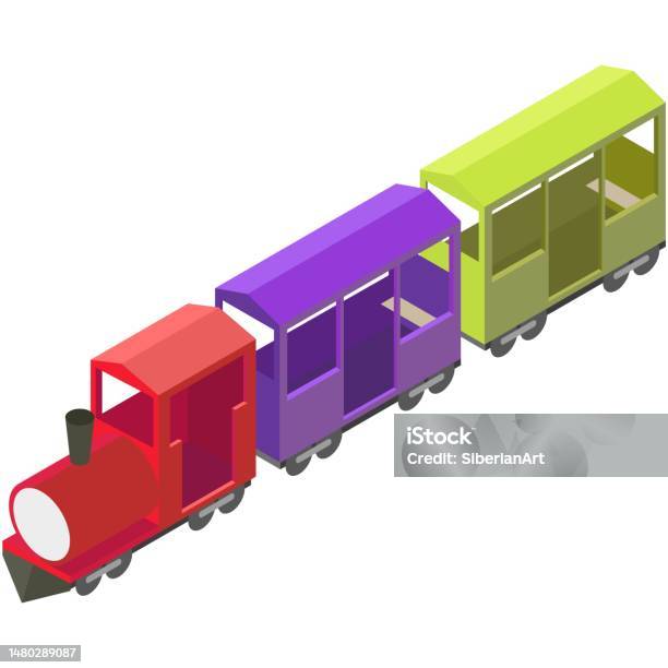 Mlp Simple Train Vector Vector Train Fairground Or Amusement Park Attraction Stock Illustration ...