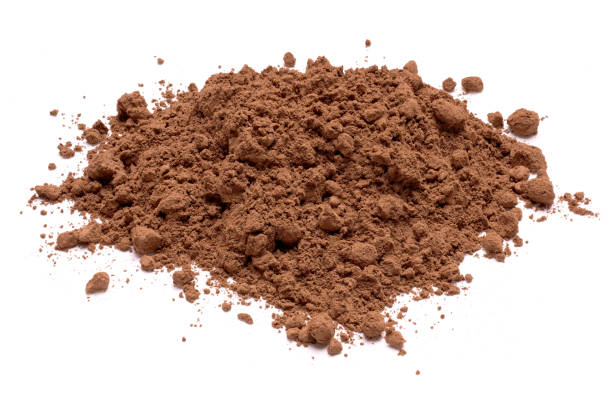 istock Pile of Cocoa powder isolated on white background. 1480290310