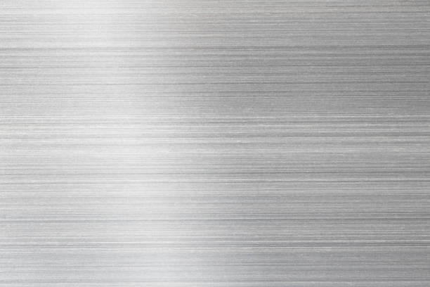 istock Close up of silver Brushed aluminium background 1480292986