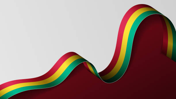 istock EPS10 Vector Patriotic background with flag of Guinea. 1480292992