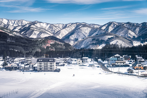 Alpine ski resort in Hakuba, Japan