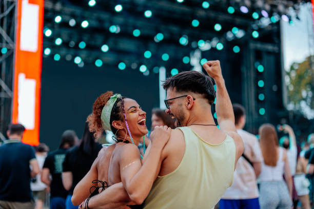 istock Content couple enjoying concert 1480293637