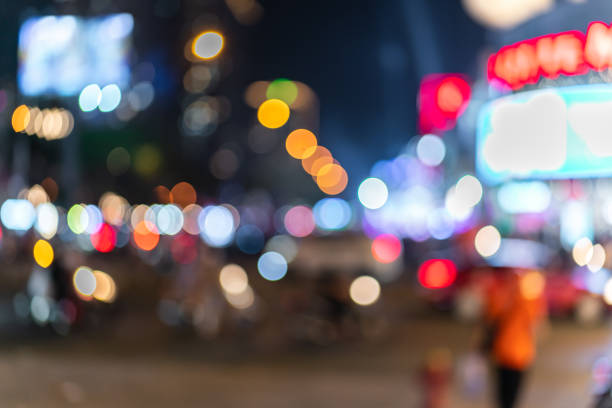 Defocused Christmas tree background