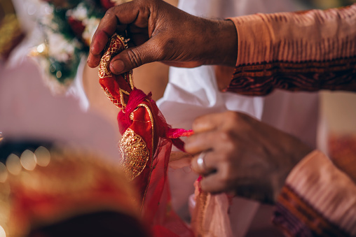 Bengali wedding ritual hindu wedding stock photo