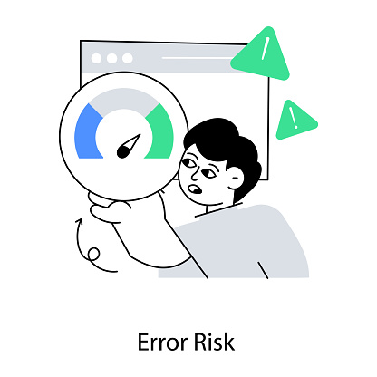 Employee Error Risk Error Risk Stock Illustration - Download Image Now - Avatar, Flat ...