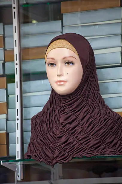mannequin with headcover scarf