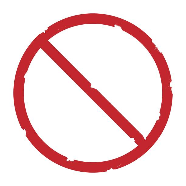 istock Big Red Do Not old, grunge, rusty, rusted, weathered circle crossed sign, don't doing something, stop or prohibited isolated sign 1480307766