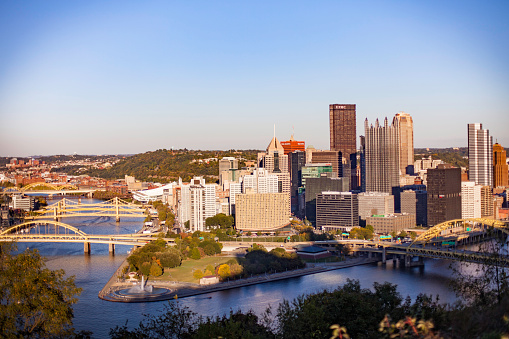 HDR of Pittsburgh from Mt. Washington viewpoint
