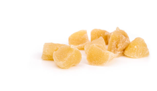 istock Candied ginger pieces in random pile. 1480329345