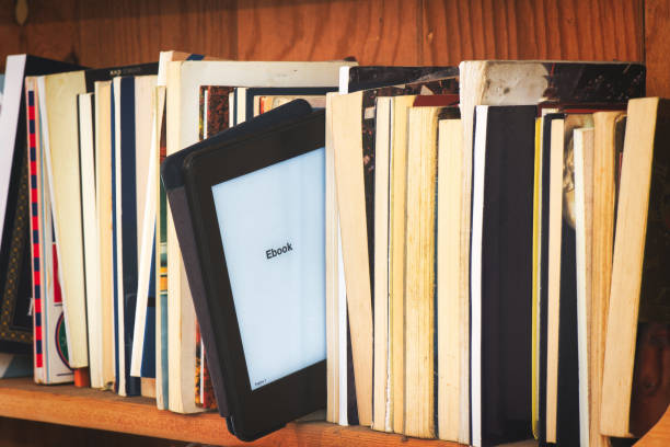 istock An e book reader in the midst of classic books 1480329840