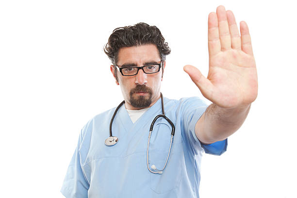 istock the doctor says stop 148033164