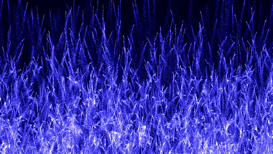Illustration computer generated modern background in blue colors simulation of frost on glass