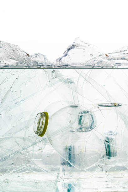 istock Plastic waste in the water - concept of plastic pollution 1480334321