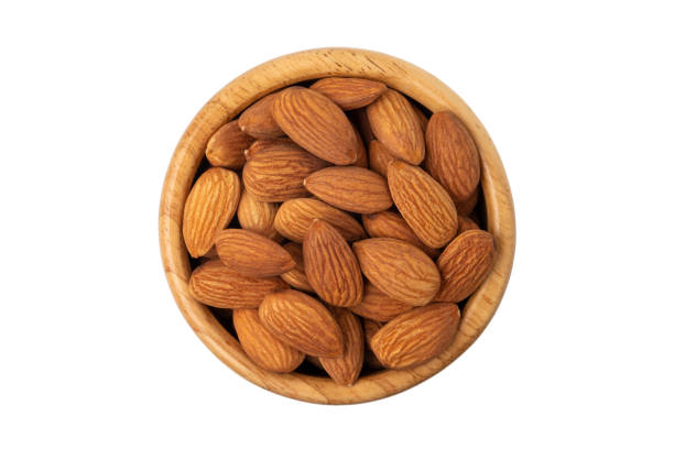 istock Dry roasted Almonds in wooden bowl 1480335109