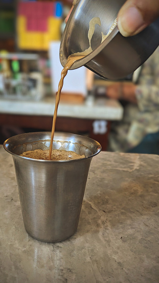 A delicacy from South India: Indian filter coffee