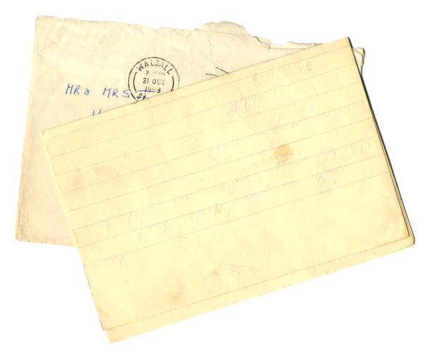 istock Old envelope and folded letter from Walsall, 1969 1480341377