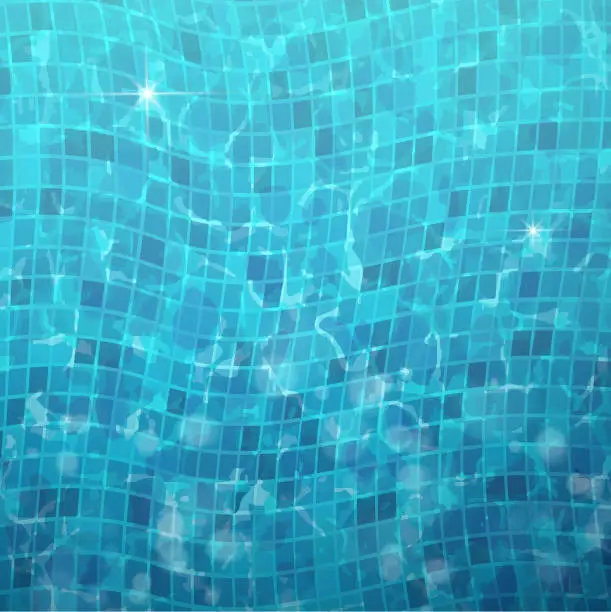 Vector illustration of swimming pool shiny