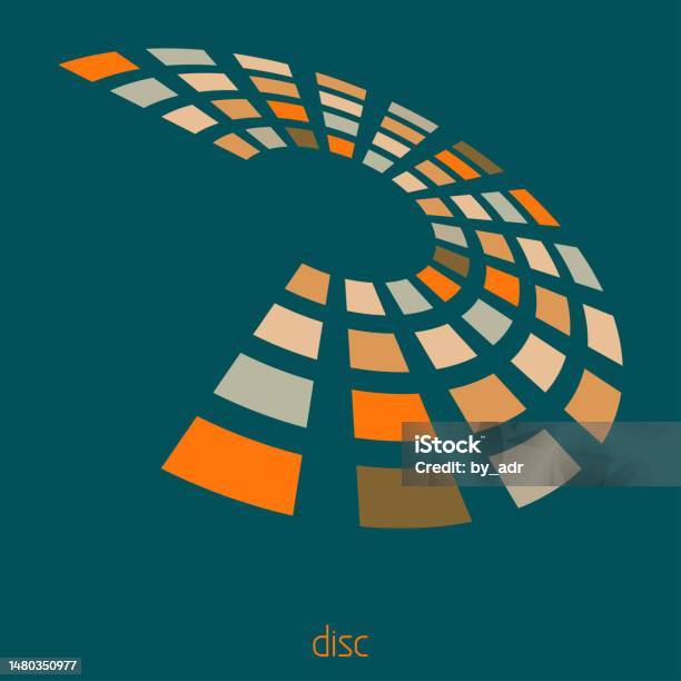 Rotating Disk Divided Into Rectangular Sectors Vector Stock ...