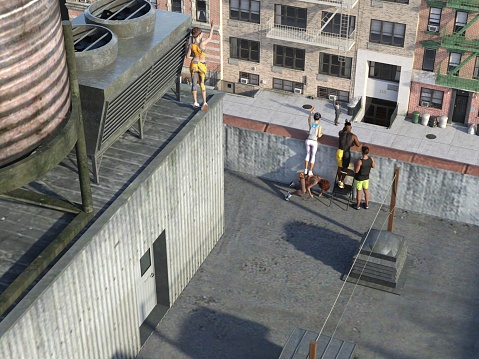Rooftop Volleyball: Ball, Please!