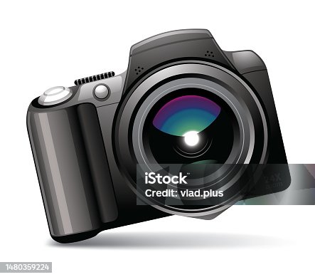 istock DSLR Photocamera Icon 1480359224