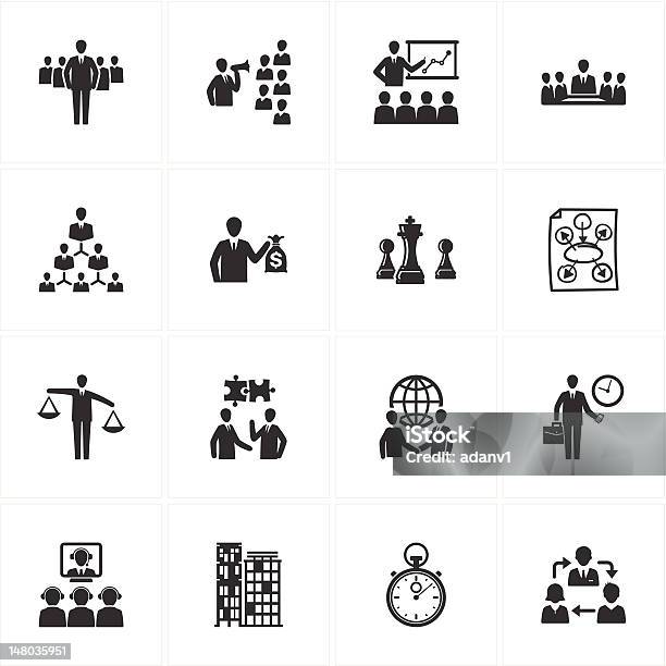 Management And Business Icons Stock Illustration - Download Image Now - Adult, Balance, Brainstorming
