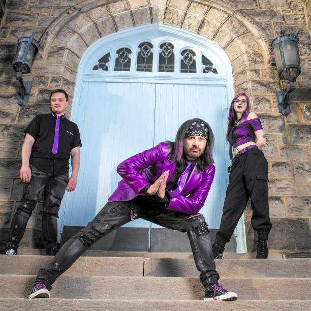 istock Pop Punk Band in Purple and Black 1480363620