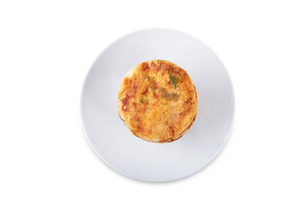 istock Salmon potato cakes on a white isolated background 1480371345