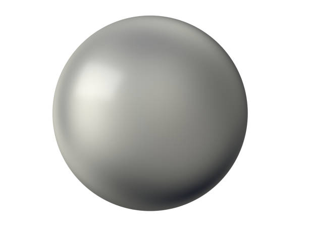 istock Metal sphere isolated on white background. 1480373637