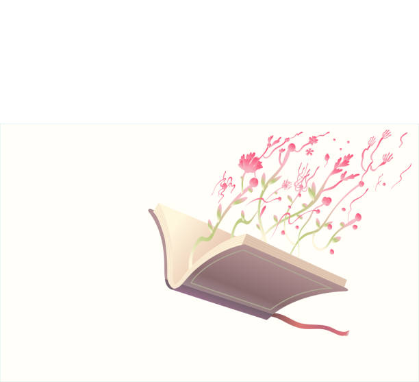 istock Book in the sky. Surreal vector illustration. concept idea art of education, imagination and dream. Conceptual artwork. 1480375305