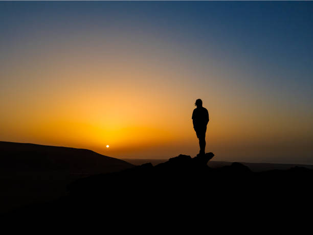 Photo of Watching the beautiful sunset from a high vantage point near Corralejo in Fuerteventura