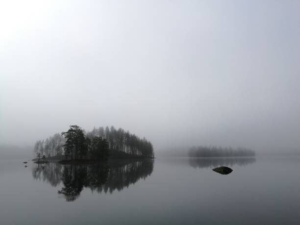istock Sunrise on the Finland lake 1480379389