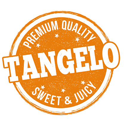 Tangelo grunge rubber stamp on white background, vector illustration