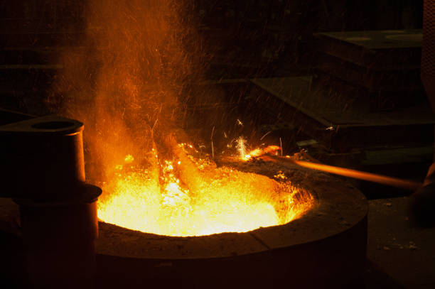 istock Pouring of liquid metal 1480379838