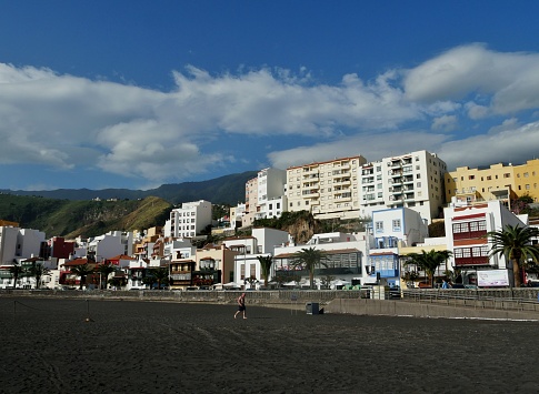 Buildings at the beach on canary islands
