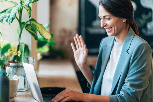 istock Business woman working at a restaurant 1480397117