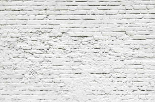 istock Old grunge white painted brick wall texture background 1480401350