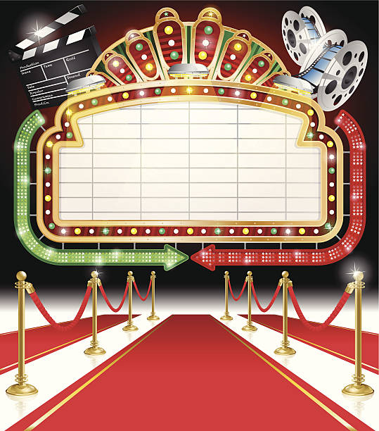 istock Movie themed sign with Red Carpet 148040755