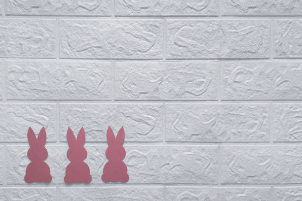 istock Simple Easter Decorations. Copy space. Cute and Easy Easter Crafts for Kids Top view. 1480409256