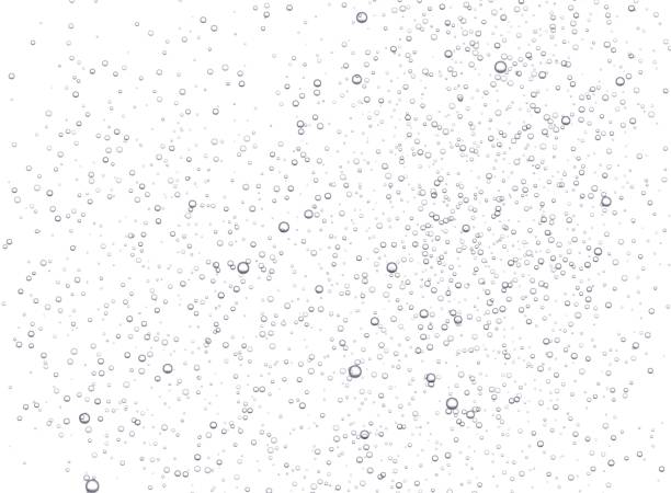 istock Underwater fizzing bubbles, soda or champagne carbonated drink, sparkling water isolated on white background. 1480421448