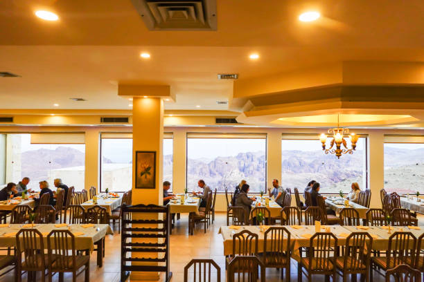 petra jordanie - restaurant vehicle interior luxury indoors photos et images de collection