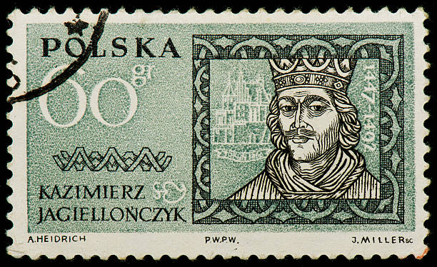 istock Polish postage stamp with Casimir IV Jagiellon 148044000