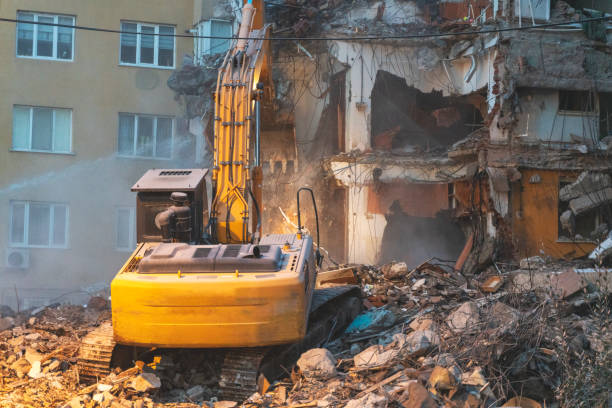 istock Demolition house , building renovation at city 1480443626