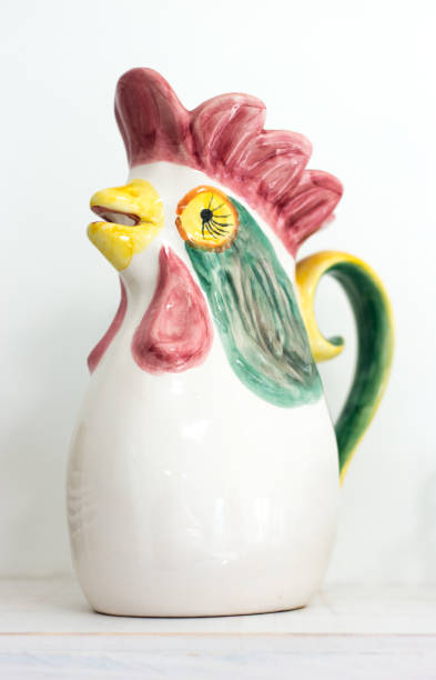 istock Vintage Ceramic Rooster Pitcher Close-Up 1480445228