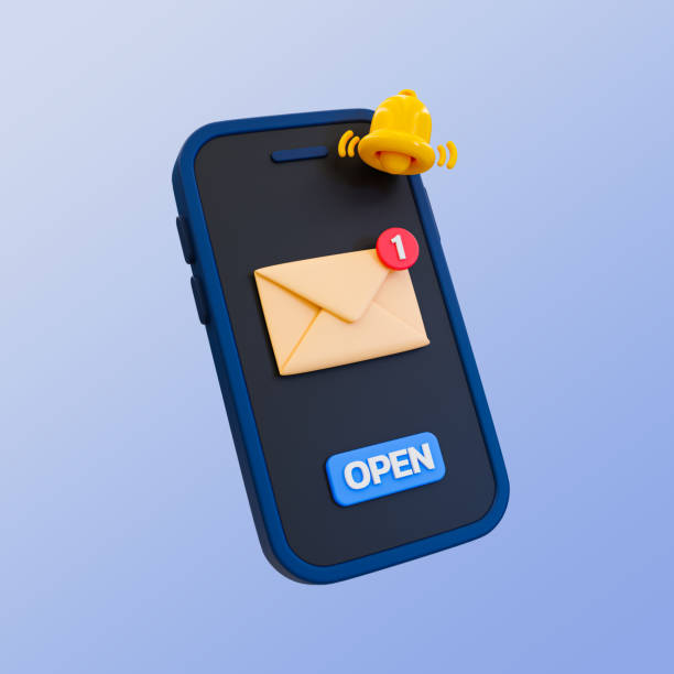 istock 3d minimal unread messages reminder. letter notification. smartphone with envelope and bell icon. 3d illustration. 1480446009