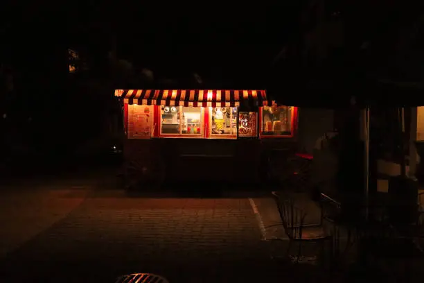 Photo of Dark Vintage Ice Cream Cart