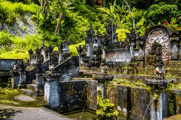 Pura Gunung Kawi Sebatu Gianya temple in Ubud, Bali, Indonesia. High quality photo