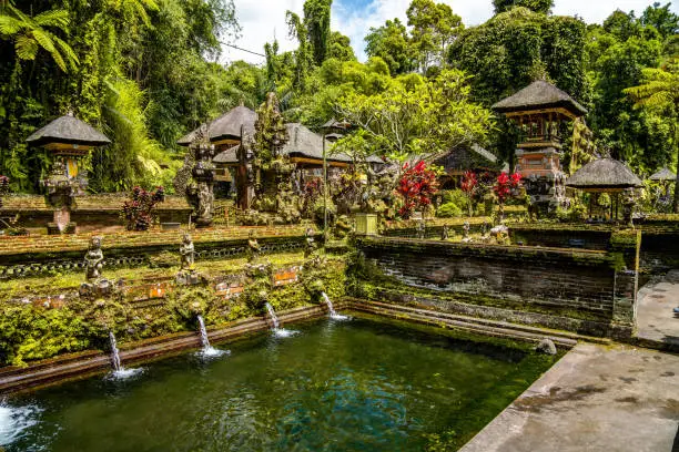 Pura Gunung Kawi Sebatu Gianya temple in Ubud, Bali, Indonesia. High quality photo