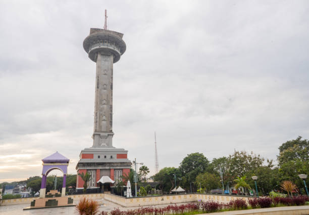 istock Main tower on Great agung mosque on the Semarang Central Java, when day time and blue sky. 1480458276