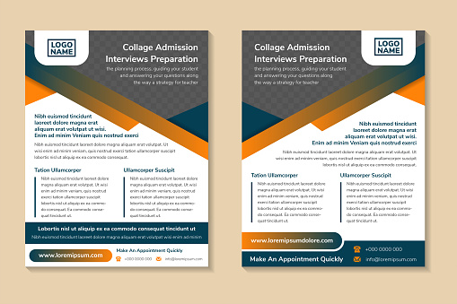 Interview Call Flyer Collage Admission Interviews Preparation Flyer Template Stock ...